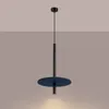 Lampa wisząca FELTRO 1 czarna/granatowa